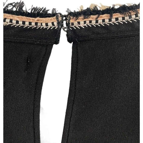 Isabel Marant Silk Mini Dress Black Embroidered Long Sleeve size EU 38 US Small - Picture 10 of 16